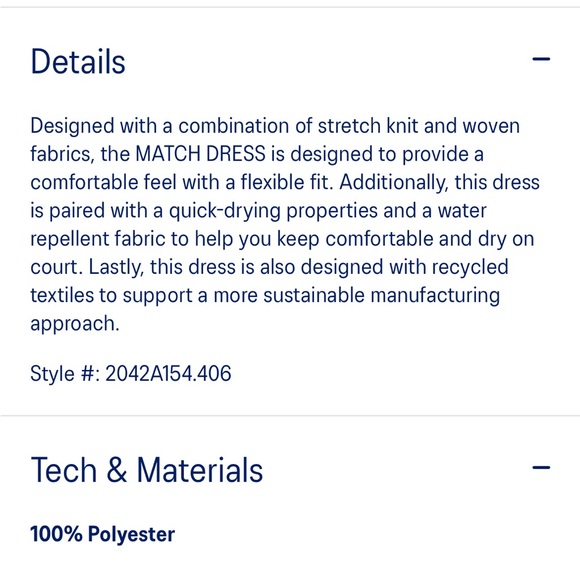 ASICS Match Tennis Dress - Picture 7 of 12